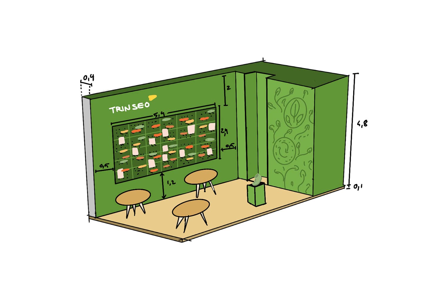 API Trinseo Simac 2020 Booth Scribble